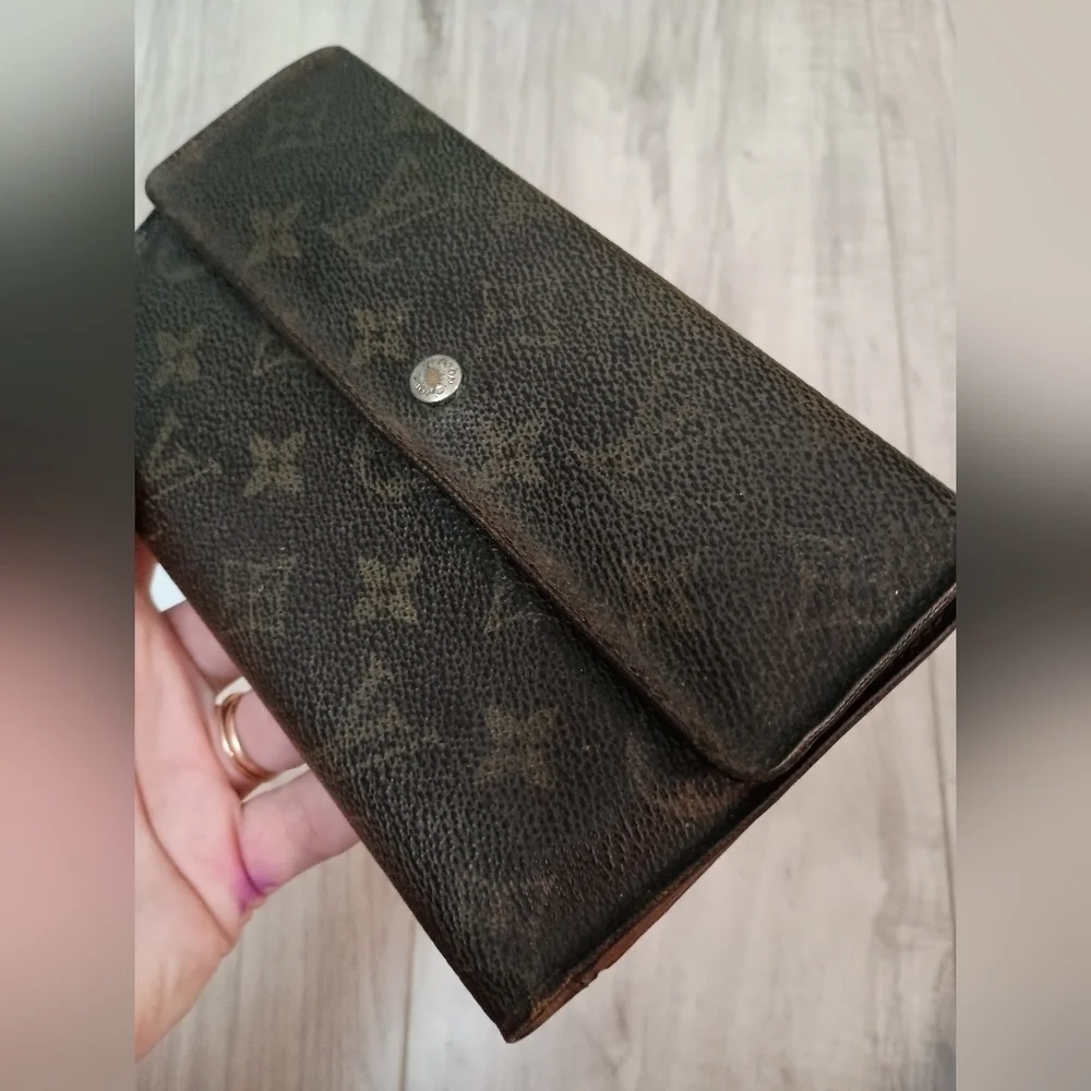 Louis Vuitton Porte Monnaie Monogram Pochette Credit Long Wallet